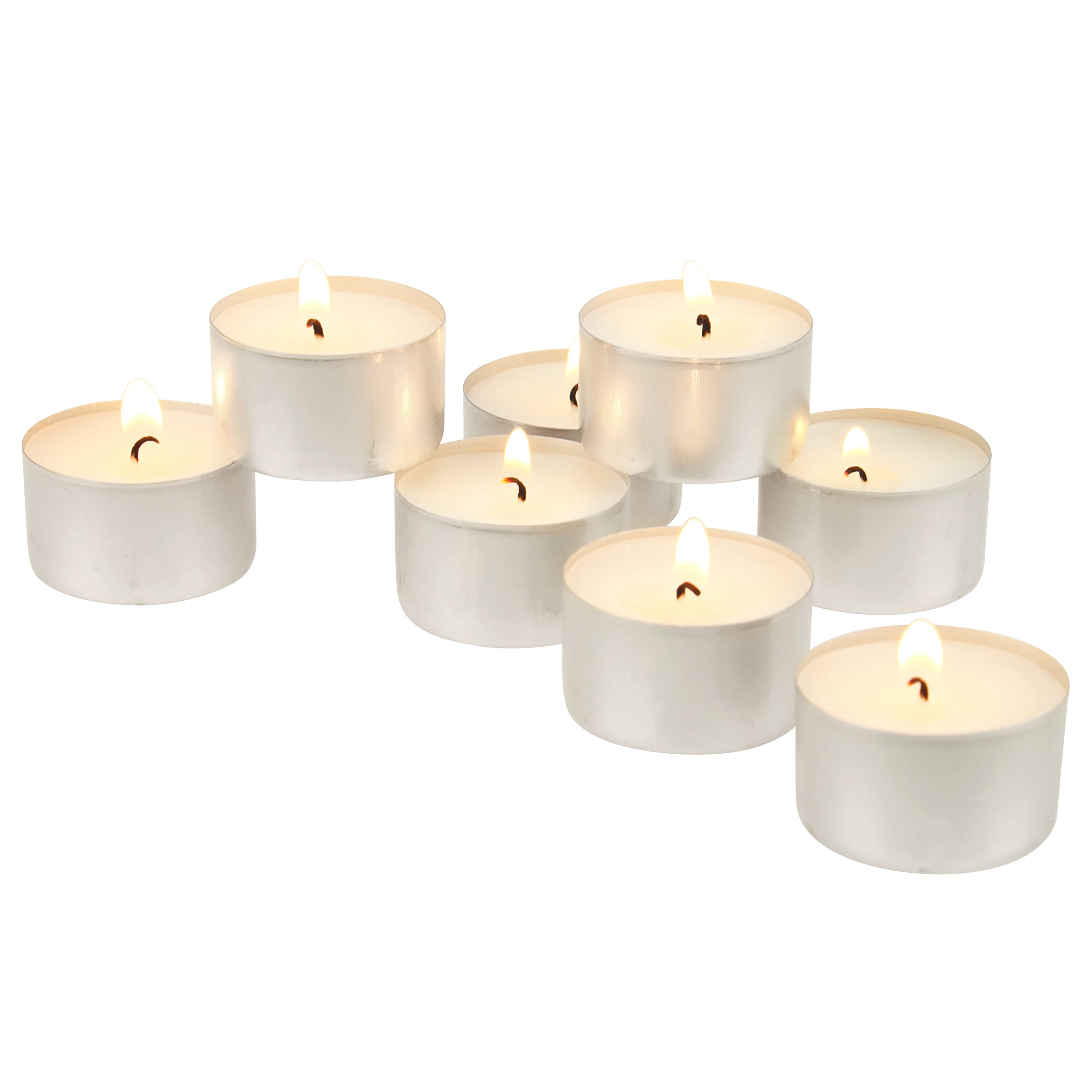 Stonebriar 300 Pack Unscented 8 Hour Extended Burn Time Tea Light Candles Image