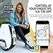 SWAGTRON SwagRoller Electric Unicycle: Multi-Terrain Dual Air-Filled Tires; Retractable Handle; App & Bluetooth Speaker