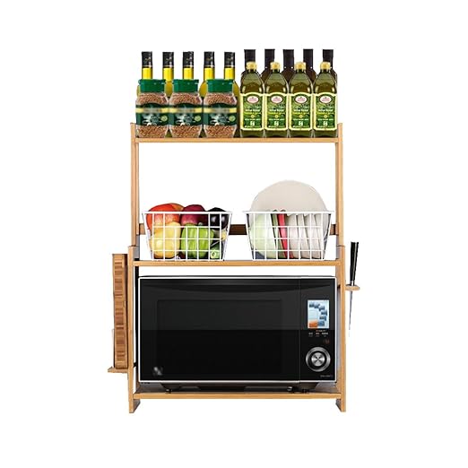 Horno de microondas Estante de cocina Estante de cocina de 3 ...