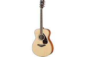 Yamaha FS820 Small Body Solid Top Acoustic Guitar, Natural, Concert