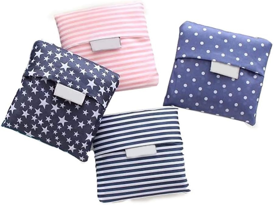 A Pack of 4 Foldable Shopping Bags, Reusable Shopping Bags, Portable Shopping Bag