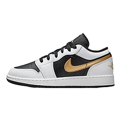 Air Jordan 1 Low Gradeschool White/Metallic