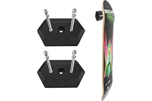 Hikeen Skateboard Wall Mount Skateboard Hanger for Skateboard Deck Display and Storage, Floating Effect