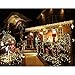 addlon 2 Pack Solar Xmas String Lights 72ft 22m 200 LED 8 Modes Solar Powered Starry Lighting Waterproof Christmas Fairy String Lights for Outdoor Gardens Path Homes Wedding Party Decor (Warm White)