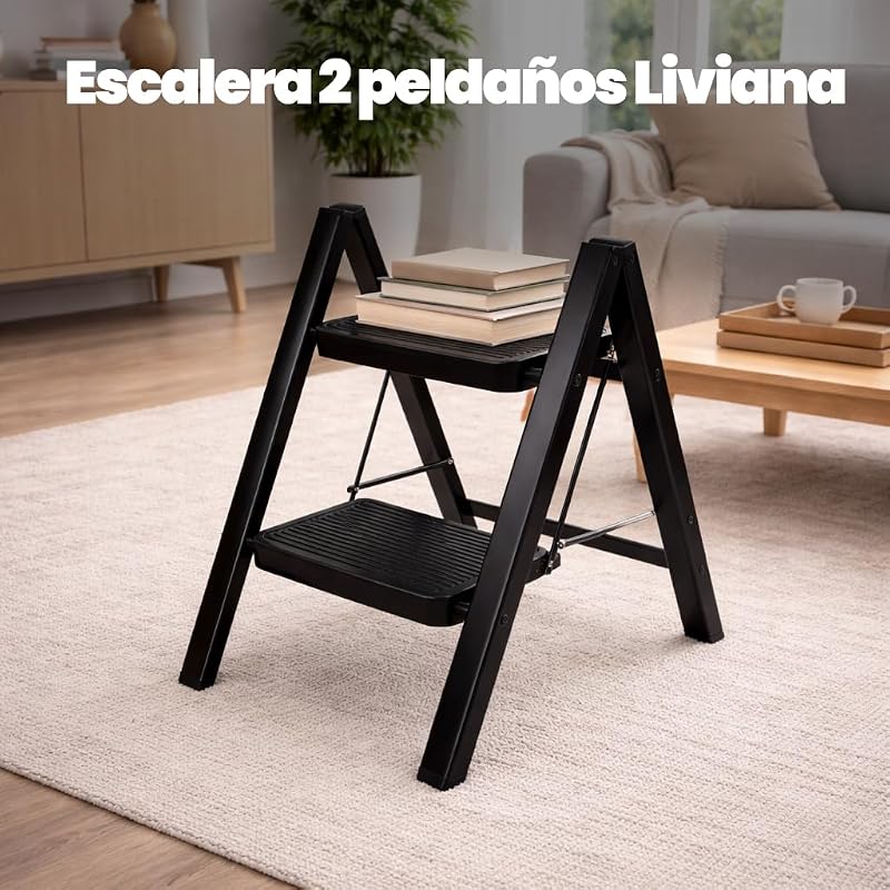 Marche Pied Pliable 2 Marches, Supporte jusqu'à 150 kg, Escabeau
