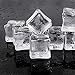 Outuxed 48pcs 0.8 Inches Clear Fake Acrylic Ice Cubes Square Shape for Photography Props or Decorations
