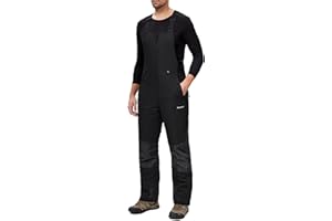 Lelaki Mens Snow Bibs Ski Waterproof Windproof Insulated Overalls Snowboard Pants Winter