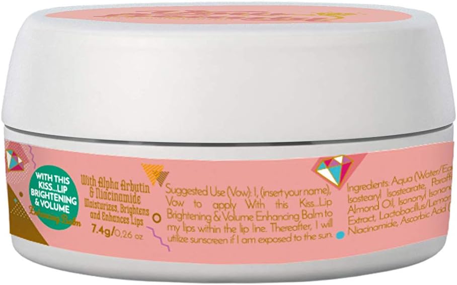 With this Kiss.Lip Brightening & Volume Enhancing Balm