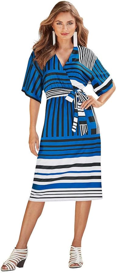 kimono sleeve midi dress