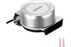 AOLIHAN 12V Marine Horn Single Super Large 125dB Waterproof Stainless Steel Horn, Suitable for Most Cars, Motorcycles, and Boats