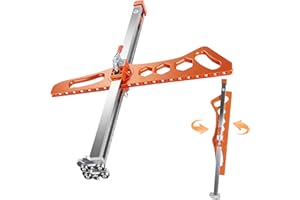 ZOYACREATE Drywall Cutting Tool, Foldable Hand Push Dual Positioning Drywall Cutter Tool 23 Wheels