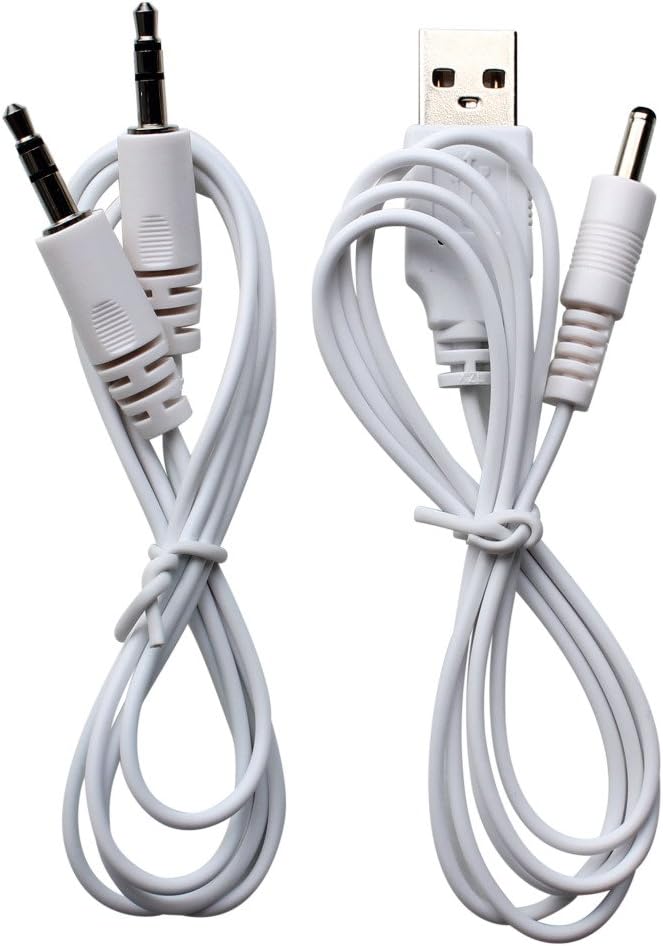 Technaxx 1x Line Cable, 1x USB Charging Cable for MusicMan, white