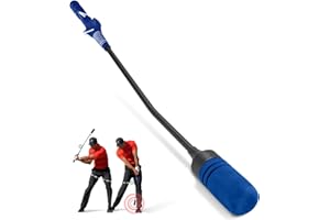 ZCOOREY Golf Swing Trainer - Golf Training Aid for Golf Tempo Practice, Weighted Golf Click Stick helps Enhance Strength, Improve Swing Rhythm & Maintain Balance.With Golf Grip Trainer, use for Golf Practice
