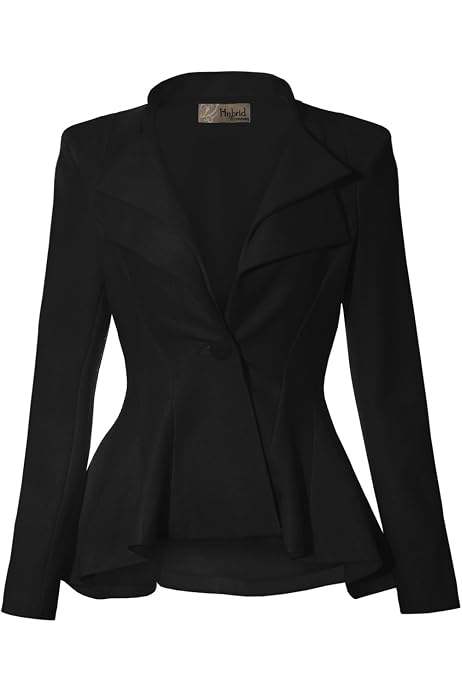 Cardigan Jacket Work Office Blazer 