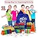Magnetic Blocks 128 Piece Set - Magnetic Tiles for Kids, With Strong Metallic Rivets - 3D Various Magnetic Shapes that Build – TWO Magnet Car-Wheels & Click-in Numbers BONUS, Plus Storage Bag