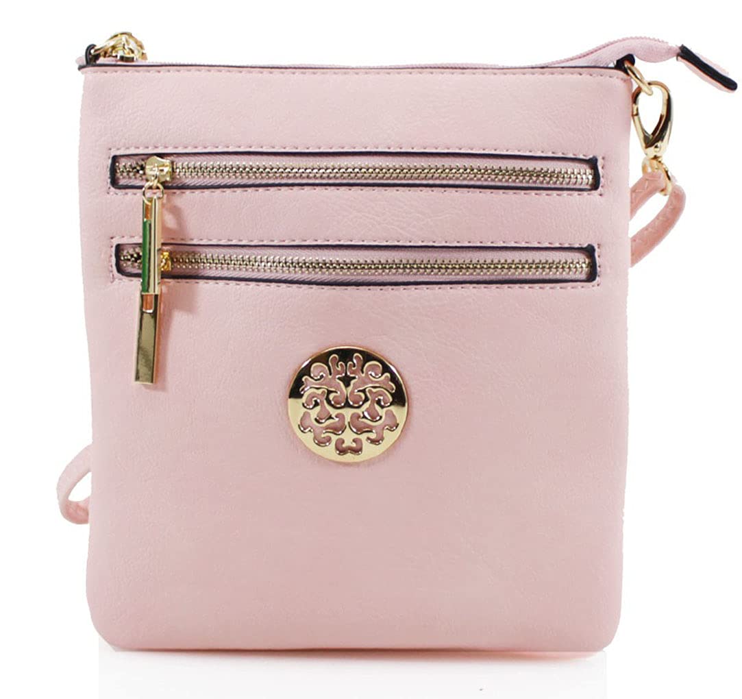 LeahWard Women's Designer Cross Body Shoulder Bags Holiday Party Handbags (L.Pink)