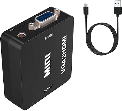 Multibao VGA to HDMI Audio Video Converter Adapter 1080P USB Power for HDTV PC