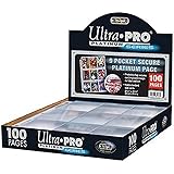 Ultra Pro Platinum 9 Pocket Secure Platinum Cards, Clear