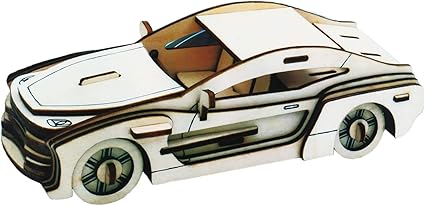 Webby 3D DIY Wooden Sports Car Jigsaw Puzzle