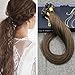 U Tip Real Human Hair Extensions 18 Inch Pre Bonded U Tip Hair Extensions 50strands Utip Hair Extensions Human Hair Light Brown #8 Pre Bonded Human Hair Extensions