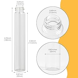 Cadbibe 30ml Clear Glass Vials with Screw Caps and