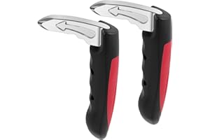 HGQiviut Car Handle Assist for Elderly, 2 Pack Handicap Car Door Assist Handle 3 in 1 Multifunction Portable Car Assist Handle for Safe Entry/Exit Car for Elderly, Seniors, Handicapped (Red)