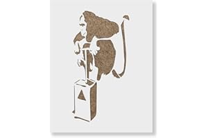 STENCIL REVOLUTION Monkey Bomb Banksy Stencil - Banksy Wall Art, Banksy Prints, Graffiti Stencil, Banksy Art, Banksy Canvas