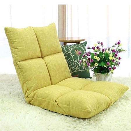 HEIFEN 8 Gitter Außenstuhl, Lazy Couch, Rückenlehne verstellbar 6 Winkel ohne Wandhalterung, Baumwolle und Leinenjacke Lazy C