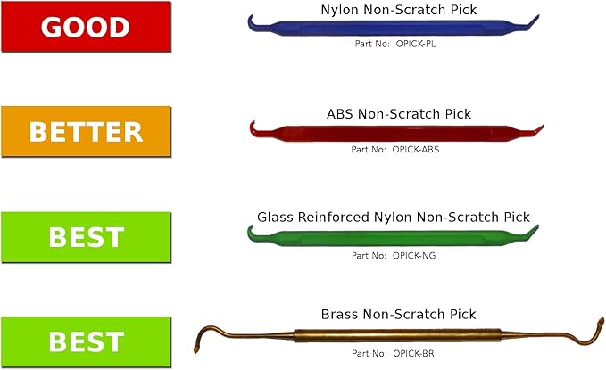 10 Unidades Premium O Ring Pick Herramienta Fibra De Vidrio Reforzado Nylon Sin Aranazos P N Opick Ng Home Improvement Amazon Com