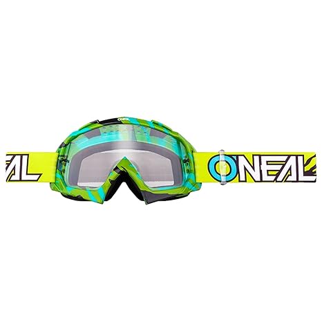 O'Neal B-10 Goggle Stream Crossbrille Klar Motocross DH Downhill MX Anti-Fog Glas, 6024-40