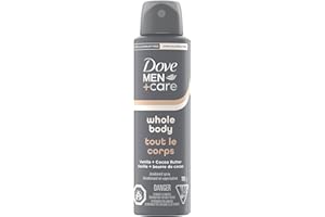 Dove Men+Care Deodorant Spray Whole Body Vanilla + Cocoa Butter Aluminum-Free, 113g