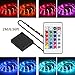 GeeKeep Battery Powered Led Strip Lights with Remote Waterproof Flexible LED Light Strips SMD 5050 LED Ribbon Light Mood Lighting (2M/6.56ft)