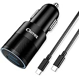 USB C Car Charger, Cluvox 25W PPS PD&QC3.0 Super Fast Charging Adapter Compatible for Samsung Galaxy S21/S20/Plus/Ultra, Note