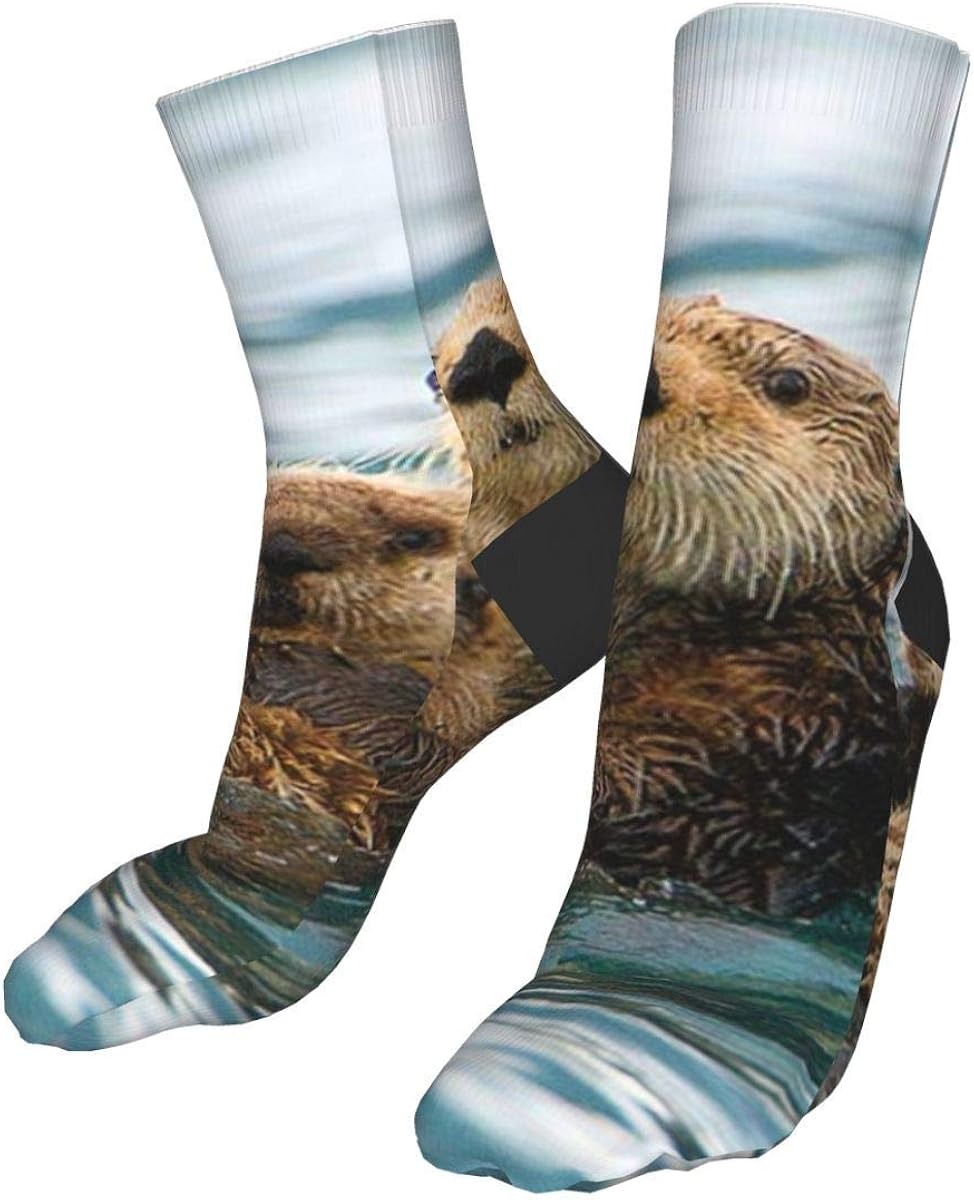 Sea Otters Compression Socks Unisex Printed Socks Crazy Patterned Fun