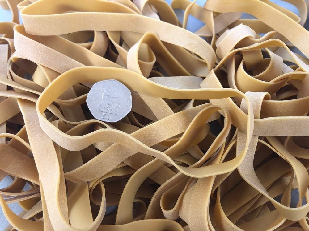 First Steps 10 x Large Thick Rubber Elastic Bands 6 inch 1/2 inch No.89