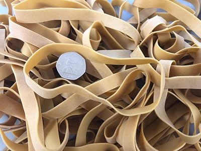 First Steps 10 x Large Thick Rubber Elastic Bands 6 inch 1/2 inch No.89