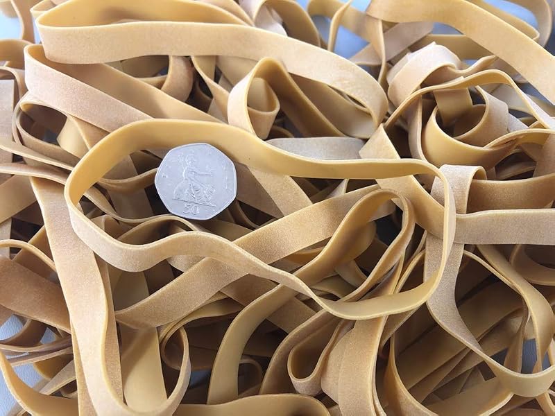 First Steps 10 x Large Thick Rubber Elastic Bands 6 inch 1/2 inch No.89