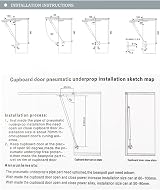 Bohaner 40N Gas Struts Cabinet Hinges 2Pcs Lift Up Stainless Silver view 8