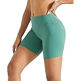 TomTiger Yoga Brushed Fabric Shorts for Women Biker Shorts Workout Butt Lifting Tummy Control High Waist Women's Short