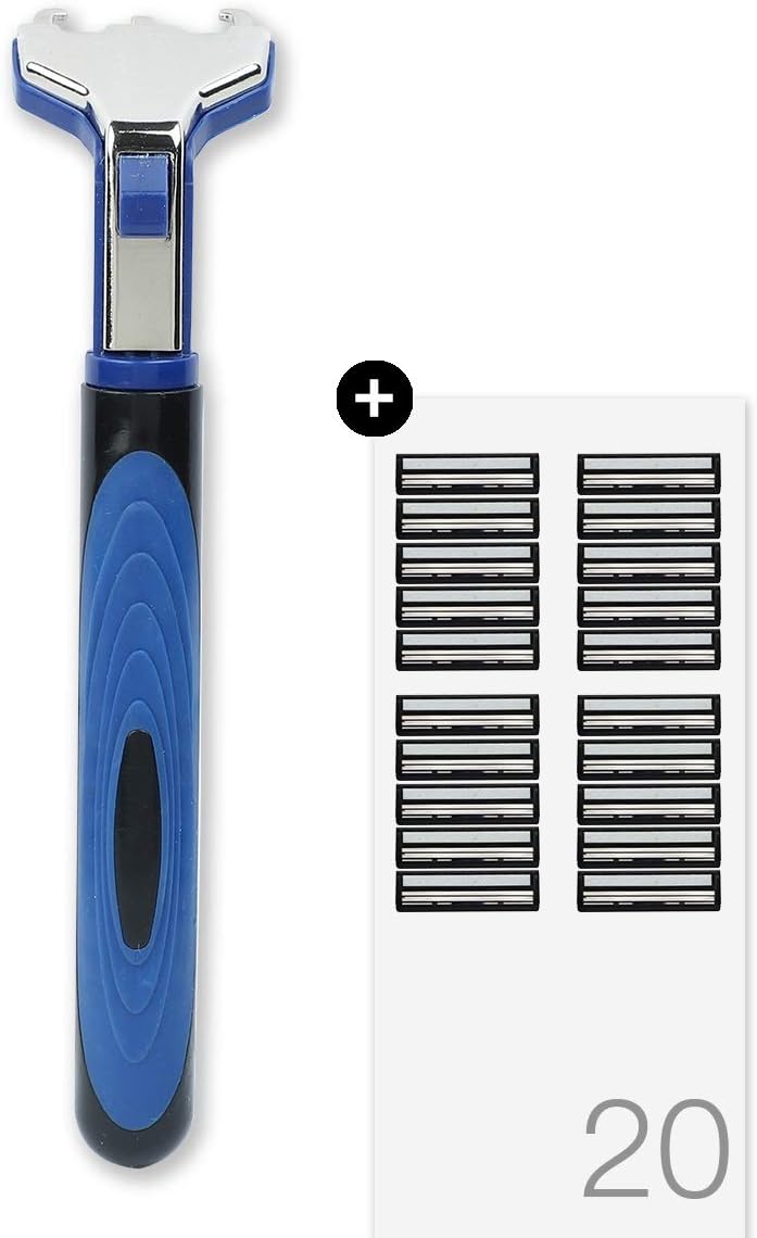 Hajamat Ace Ii 2 Blade Manual Shaving Razor For Men (1 Handle 20 Blades)