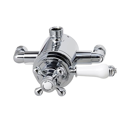 Modern Exposed Concentric Solid Brass Dual Thermostatic Bathroom Shower