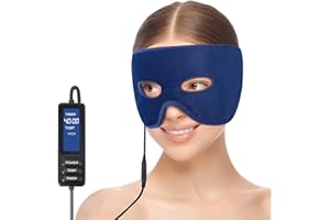 GHUKN Sinus Pressure Relief Mask,Heated Face Mask for Sinus,Tension Headache,Hormone Migraine,Stress, Warm Compress Therapy W