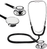 Valuemed Pro Dual Head Stethoscope Black Tube for Nurse EMT Vet Medical view 2