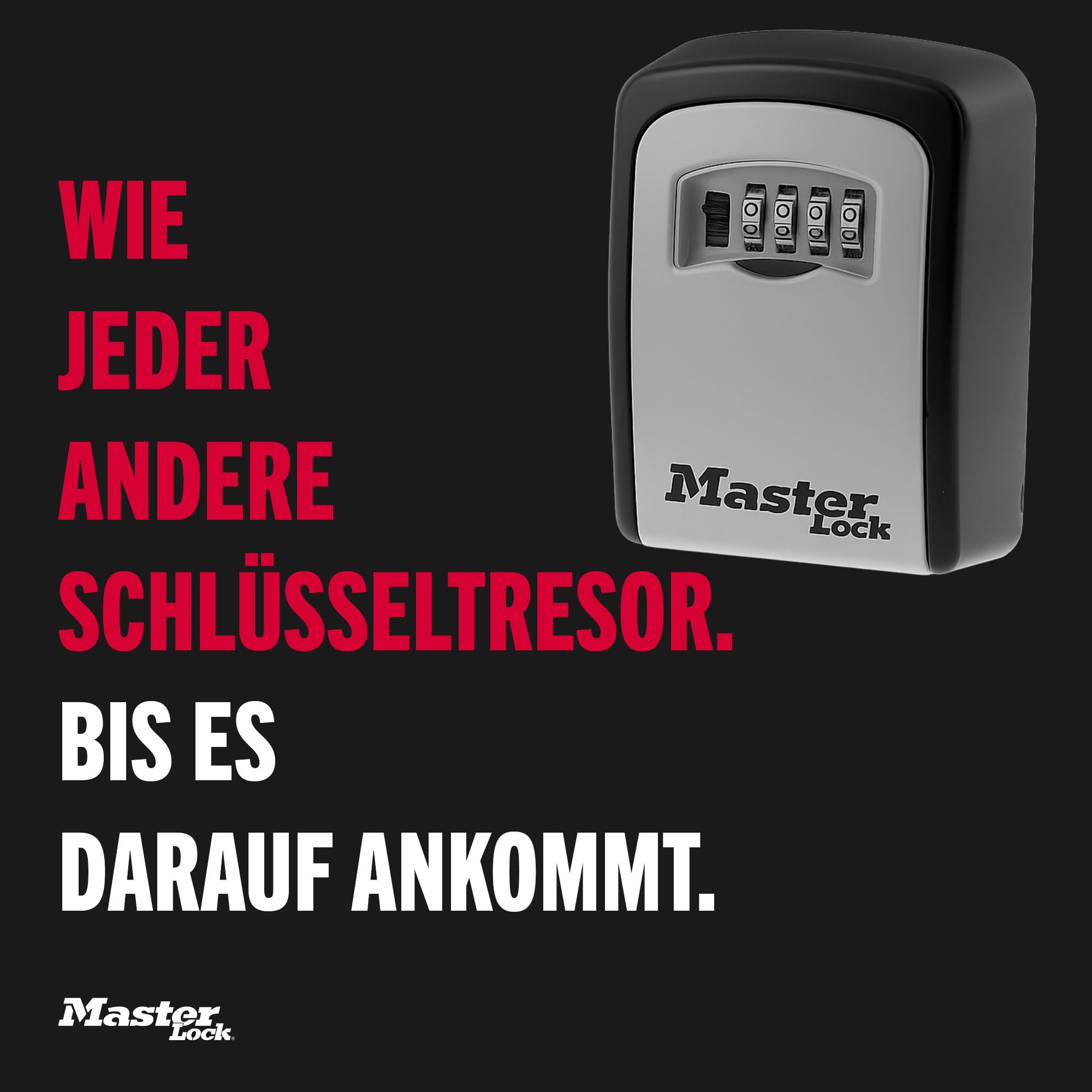 Master Lock Schlüsseltresor, Wandhalterung, Aussen, 11.9 x 8.5 x 3.6 cm, Schlüsselsafe 2