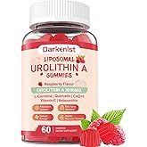 Liposomal 3000mg Urolithin A Gummies Complex CoQ10, Resveratrol, L-Carnitine, Quercetin, Astaxanthin | 7-in-1 Mitochondrial Support Supplement for Cellular Support, Vitality & Wellness Aging