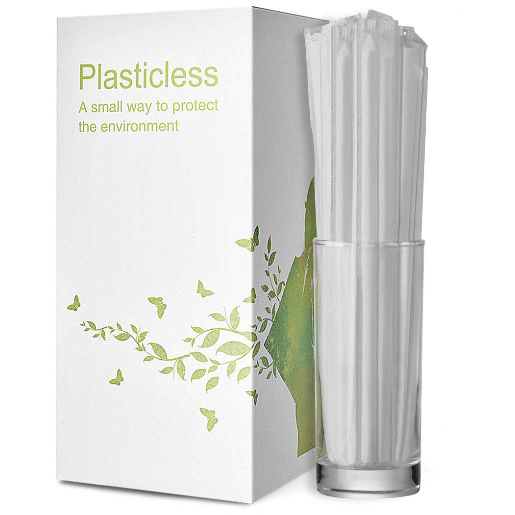 200 Count 100% Plant-Based Wrapped Compostable Straws - Plasticless Biodegradable Flexible Drinking Straws - A Fantastic Eco Friendly Alternative to Plastic Straws - Image 4