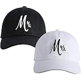 Matching Mr. & Mrs. Baseball Caps, Bridal Gift, Newlywed Honeymoon Wedding Gift