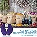 Neck Pain Relief Pillow - Hot/Cold Therapeutic Herbal Pillow for Shoulder & Neck Pain, Stress & Migraine Relief (Royal Purple - Organic Cotton)