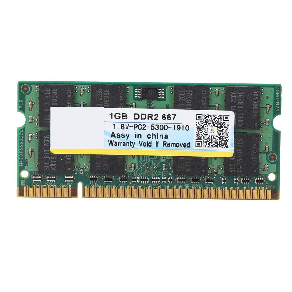 1GB DDR2 667MHz PC2-5300 Desktop DDR2 Memory RAM Module for Laptop Compatible for for Motherboard (200pin)