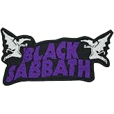 English Rock Band Patch Badge Embroidered Iron on Applique, Black